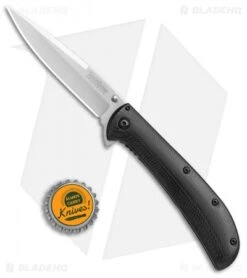 Kershaw Al Mar AM-4 Assisted Opening Knife Black G-10 (3.5" Satin) 2330 -Kershaw Store Kershaw AM 4 black G 10 satin BHQ 68817 jr bottlecap