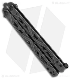 Kershaw Balanza Butterfly Trainer Knife Black SW (4.25" Black SW) 4950TR 8 Kershaw Balanza Butterfly Trainer Knife Black SW (4.25" Black SW) 4950TR -Kershaw Store Kershaw Balanza Knife Black SW BHQ 178512 jr side