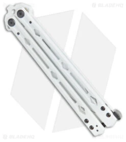 Kershaw Stormtrooper White Lucha Balisong Butterfly Knife (4.5" White) Blade HQ -Kershaw Store Kershaw Blade HQ Exclusive White Lucha Balisong Butterfly Knife White BHQ 179251 kc side 2