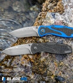 Kershaw Blur Assisted Opening Knife Black Aluminum (3.375" Damascus) 1670BLKDAM 11 Kershaw Blur Assisted Opening Knife Black Aluminum (3.375" Damascus) 1670BLKDAM -Kershaw Store Kershaw Blur Assisted Opening Knife Blue Aluminum Damascus 1670NBDAM BHQ 107880 kp water web 1
