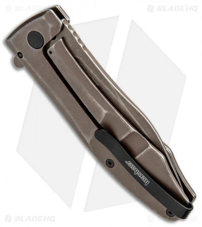 Kershaw Boilermaker Assisted Opening Frame Lock Knife Brown (3.3" Brown) 3475 5 Kershaw Boilermaker Assisted Opening Frame Lock Knife Brown (3.3" Brown) 3475 - Image 3