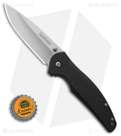 Kershaw Bowser Liner Lock Knife Black Nylon (3.25" Satin) 9 Kershaw Bowser Liner Lock Knife Black Nylon (3.25" Satin) -Kershaw Store Kershaw Bowser LLK Black Nylon 3in Satin BHQ 107942 td size