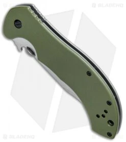 Kershaw Emerson CQC-10K Frame Lock Knife OD Green G-10 (3.5" Stonewash) 6030 -Kershaw Store Kershaw CQC 10K FL OD Green G 10 SW 6030 BHQ 52196 jr spine