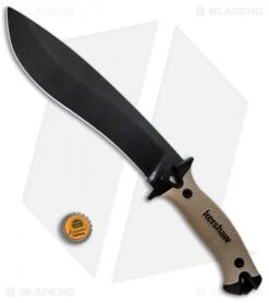Kershaw Camp 10 Fixed Blade Knife Machete Tan (10" Black) 1077TAN 9 Kershaw Camp 10 Fixed Blade Knife Machete Tan (10" Black) 1077TAN -Kershaw Store Kershaw Camp 10 Machete Tan 1077TAN BHQ 80576 jr bottlecap