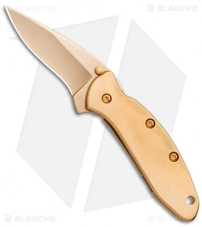 Kershaw Chive Assisted Opening Knife 24K Gold Plated (1.94" Gold) 1600G 3 Kershaw Chive Assisted Opening Knife 24K Gold Plated (1.94" Gold) 1600G