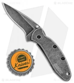 Kershaw Chive Assisted Opening Knife (1.94" Blackwash) 1600 9 Kershaw Chive Assisted Opening Knife (1.94" Blackwash) 1600 -Kershaw Store Kershaw Chive Assisted Opening Blackwash KS1600BLKBW BHQ 100765 jr bottlecap