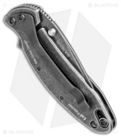 Kershaw Chive Assisted Opening Knife (1.94" Blackwash) 1600 8 Kershaw Chive Assisted Opening Knife (1.94" Blackwash) 1600 -Kershaw Store Kershaw Chive Assisted Opening Blackwash KS1600BLKBW BHQ 100765 jr side