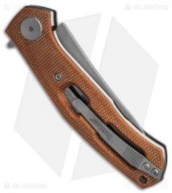Kershaw Sinkevich Concierge Liner Lock Knife Brown Micarta (3.25" SW D2) -Kershaw Store Kershaw Concierge D2 Brown Micarta BHQ 138407 td side