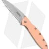 Kershaw Copper Leek Assisted Opening Knife (3" Stonewash) 1660CU -Kershaw Store Kershaw Copper Leek Assisted Opening SW 1660CU BHQ 105986 jr