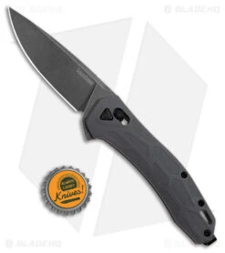 Kershaw Covalent Bar Lock Knife Gray FRN (3.5" Black Stonewash D2) 2042 -Kershaw Store Kershaw Covalent Knife Gray BW BHQ 178506 jr bottlecap