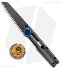 Kershaw Decibel Frame Lock Knife Gray Stainless Steel (3" Gray Ti) 2045 -Kershaw Store Kershaw Decibel FL Gray SS Gray Ti 2045 BHQ 94085 jr bottlecap