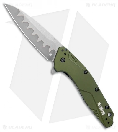 Kershaw Dividend Assisted Opening Knife Olive (3" Composite) 1812OLCB 3 Kershaw Dividend Assisted Opening Knife Olive (3" Composite) 1812OLCB