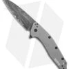 Kershaw Dividend Assisted Opening Knife Gray Aluminum (3" Damascus) 1812GRYDAM -Kershaw Store Kershaw Dividend Gray Damascus BHQ 74790 er