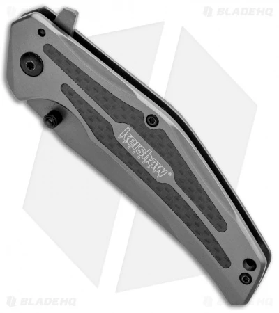 Kershaw Duojet A/O Frame Lock Knife Gray SS/Carbon Fiber (3.25" Gray) 8300 4 Kershaw Duojet A/O Frame Lock Knife Gray SS/Carbon Fiber (3.25" Gray) 8300 - Image 2