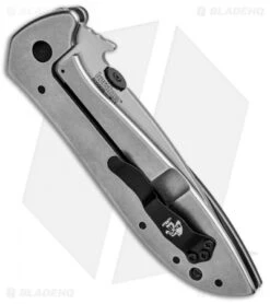 Kershaw Emerson CQC-4KXL D2 Frame Lock Knife (3.9" Stonewash) 6055D2 12 Kershaw Emerson CQC-4KXL D2 Frame Lock Knife (3.9" Stonewash) 6055D2 -Kershaw Store Kershaw Emerson CQC 4KXL D2 FL SW 6055D2 BHQ 101841 jr side