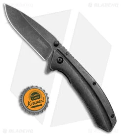 Kershaw Filter Frame Lock Knife Stainless Steel (3.25" BlackWash) 1306BW -Kershaw Store Kershaw Filter FL SS BlackWash BHQ 27380 jr bottlecap 1