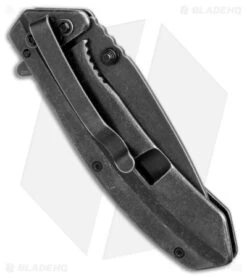 Kershaw Filter Frame Lock Knife Stainless Steel (3.25" BlackWash) 1306BW -Kershaw Store Kershaw Filter FL SS BlackWash BHQ 27380 jr side 1