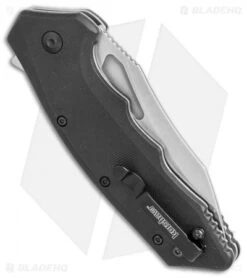 Kershaw Flitch Assisted Opening Knife Black GFN (3.25" Stonewash) 3930 8 Kershaw Flitch Assisted Opening Knife Black GFN (3.25" Stonewash) 3930 -Kershaw Store Kershaw Flitch black GFN sw 3930 BHQ 52175 er side