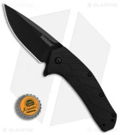 Kershaw Flock Assisted Opening Knife Black GFN (2.8" Black) 1330 -Kershaw Store Kershaw Flock Black GFN black BHQ 83241 er bottlecap