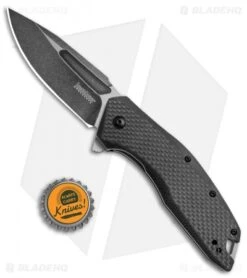 Kershaw Flourish Assisted Opening Knife Carbon Fiber/G-10 (3.5" BlackWash) 3935 9 Kershaw Flourish Assisted Opening Knife Carbon Fiber/G-10 (3.5" BlackWash) 3935 -Kershaw Store Kershaw Flourish CF G 10 Black Wash 3935 BHQ 52176 jr bottlecap 2