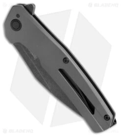 Kershaw Flyby Spring Assisted Frame Lock Knife Gray Steel (3" Black SW D2) 1404 -Kershaw Store Kershaw Flyby Knife Gray BW BHQ 178494 jr spine
