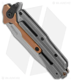 Kershaw Frontrunner Frame Lock Knife Black/Copper Steel (3.1" Stonewash) 2039 -Kershaw Store Kershaw Frontrunner Knife Black SW Copper SW BHQ 178502 jr spine