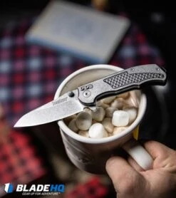 Kershaw Hinderer Agile Assisted Opening Knife (2.75" Stonewash) 1558 -Kershaw Store Kershaw Hinderer Agile Assisted Opening Knife Stonewash 1558 BHQ 52169 kp mug web