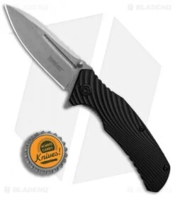 Kershaw Huddle Assisted Opening Knife Black GFN (3.25" Stonewash ) 1326 -Kershaw Store Kershaw Huddle Black GFN SW BHQ 83237 er bottlecap