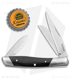 Kershaw Iredale Slip Joint Knife Black Canvas Micarta (2.6" Satin) 4386 -Kershaw Store Kershaw Iredale SJ Black Canvas Micarta Satin BHQ 139786 jr bottlecap