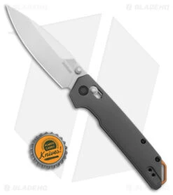 Kershaw Iridium Bar Lock Knife Gray Aluminum (3.5" Satin D2) 2038 -Kershaw Store Kershaw Iridium Gray Copper Satin BHQ 178501 jr bottlecap