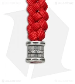 Kershaw Store -Kershaw Store Kershaw Knives Tied Red Paracord lanyard kershaw bead BHQ 82620 er side