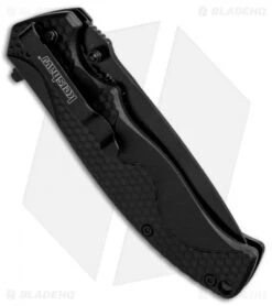 Kershaw 1338B A/O Liner Lock Knife Black GFN (3.5" Black) -Kershaw Store Kershaw LL A O Black 1338B BHQ 85041 jr side