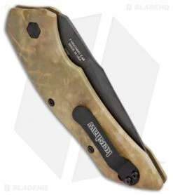 Kershaw BHQ Exclusive Launch 1 Automatic Knife Camo (3.4" Black) BHQ Exclusive -Kershaw Store Kershaw Launch 1 Auto Camo 7100CAMO BHQ 99475 jr side