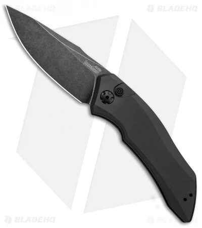 Kershaw Launch 1 Automatic Knife Gray Aluminum (3.4" Blackwash) 7100GRYBW 3 Kershaw Launch 1 Automatic Knife Gray Aluminum (3.4" Blackwash) 7100GRYBW