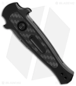 Kershaw Store -Kershaw Store Kershaw Launch 12 CA Legal mini Stiletto Automatic Knife Black CF 1in Black SW BHQ 145122 td spine