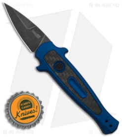 Kershaw Launch 12 CA Legal Mini Stiletto Automatic Knife Blue/CF (1.9" Black SW) 9 Kershaw Launch 12 CA Legal Mini Stiletto Automatic Knife Blue/CF (1.9" Black SW) -Kershaw Store Kershaw Launch 12 CA Legal mini Stiletto Automatic Knife Blue CF 1in Black SW BHQ 145126 td size