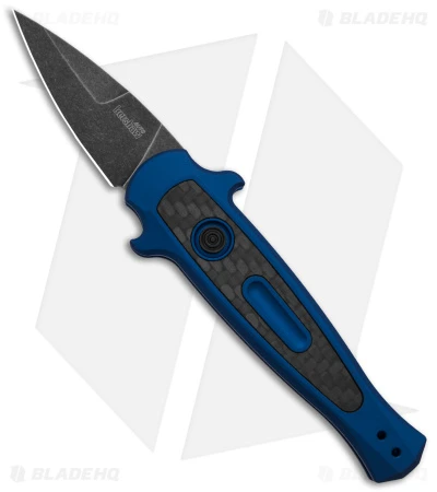Kershaw Launch 12 CA Legal Mini Stiletto Automatic Knife Blue/CF (1.9" Black SW) 3 Kershaw Launch 12 CA Legal Mini Stiletto Automatic Knife Blue/CF (1.9" Black SW)