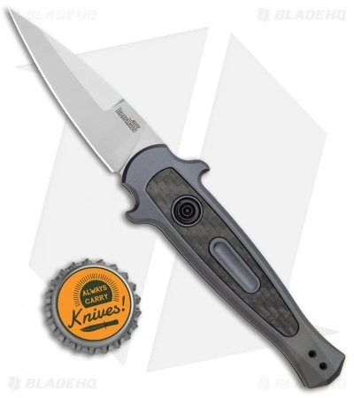 Kershaw Launch 12 Mini Stiletto Automatic Knife Gray/CF (2.5" Stonewash) 7125GRY 6 Kershaw Launch 12 Mini Stiletto Automatic Knife Gray/CF (2.5" Stonewash) 7125GRY - Image 4