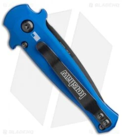 Kershaw Launch 12 Mini Stiletto Automatic Knife Blue/CF (2.5" Black) 7125BLUBLK -Kershaw Store Kershaw Launch 12 Mini Stiletto Automatic Knife Blue 2.5 Black 7125BLUBLK BHQ 117960 LS Side