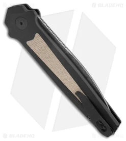 Kershaw Launch 15 MagnaCut Automatic Knife Aluminum/Micarta (3.8" Black SW) 7950 -Kershaw Store Kershaw Launch 15 Knife Black Micarta BW BHQ 178514 jr side