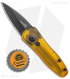 Kershaw BHQ Exclusive Launch 4 Automatic Knife Ultem (1.9" Black MagnaCut) -Kershaw Store Kershaw Launch 4 Auto ULtem Black MagnaCut Exclusive BHQ 175285 jr bottlecap