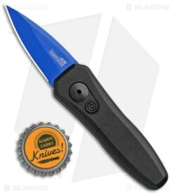 Kershaw Launch 4 CA Legal Automatic Knife Black (1.9" Blue) BHQ Exclusive -Kershaw Store Kershaw Launch 4 CA Legal Auto Black Blue 7500BLKBLU BHQ 99482 jr bottlecap