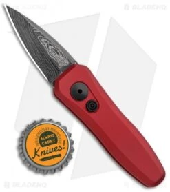 Kershaw Launch 4 CA Legal Automatic Knife Red (1.9" Damascus) -Kershaw Store Kershaw Launch 4 CA Legal Auto Red Damascus 7500RDDAM BHQ 91649 jr bottlecap