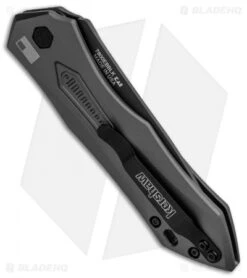 Kershaw Launch 6 Automatic Knife Gray Aluminum (3.75" Black) 7800GRYBLK -Kershaw Store Kershaw Launch 6 Auto Gray Aluminum Black KER7800GRYBLK BHQ 91252 jr side