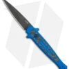 Kershaw Launch 8 Stiletto Automatic Knife Blue/CF (3.5" Stonewash) -Kershaw Store Kershaw Launch 8 Stiletto Auto Blue CF Black BHQ 111460 jr