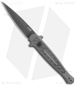 Kershaw Launch 8 Stiletto Automatic Knife Gray/CF (3.5" Black)