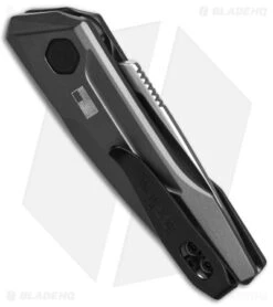 Kershaw Launch 9 Automatic Knife Drop Point Gray Aluminum (1.8" Stonewash) -Kershaw Store Kershaw Launch 9 Gray Automatic Knife Stonewash BHQ 145446 td side