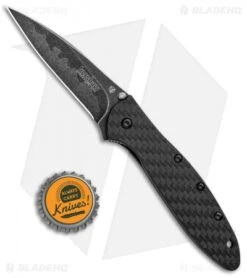 Kershaw Leek Assisted Opening Knife Carbon Fiber (3" Composite) -Kershaw Store Kershaw Leek Assisted Opening CF Composite 1660CFCBBW BHQ 99655 jr bottlecap