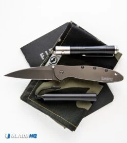 Kershaw Leek Assisted Opening Knife Gray Stainless Steel (3" Gray) 1660GRY 11 Kershaw Leek Assisted Opening Knife Gray Stainless Steel (3" Gray) 1660GRY -Kershaw Store Kershaw Leek Assisted Opening Knife Gray Aluminum Gray 1660GRY BHQ 117600 kp pocket web
