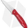 Kershaw Leek Assisted Opening Liner Lock Knife Red Snap On (3" Bead Blast) -Kershaw Store Kershaw Leek Assited Opening LL Red Snap On BB KS1660RAT BHQ 99879 jr